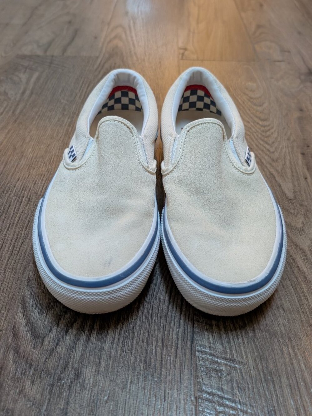 Vans slip ons w/ pop cush soles